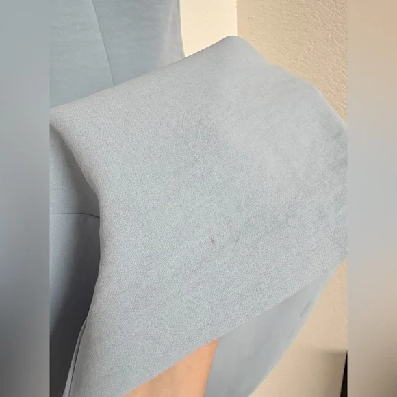 Abercrombie & Fitch NWT Square Neck Button-Up Dress Baby Blue | Size Large Tall - Picture 5 of 5